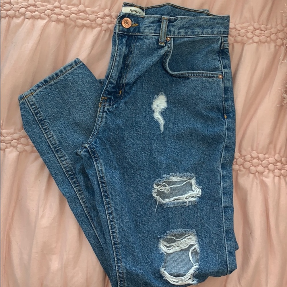 Forever 21 Low Rise Boyfriend Jeans